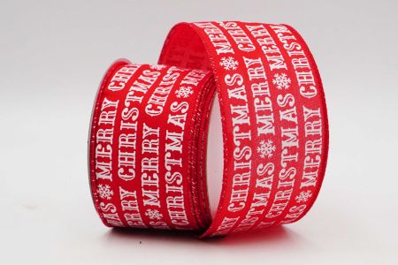 Merry Christmas Wired Ribbon_KF7187GC-7-7_red